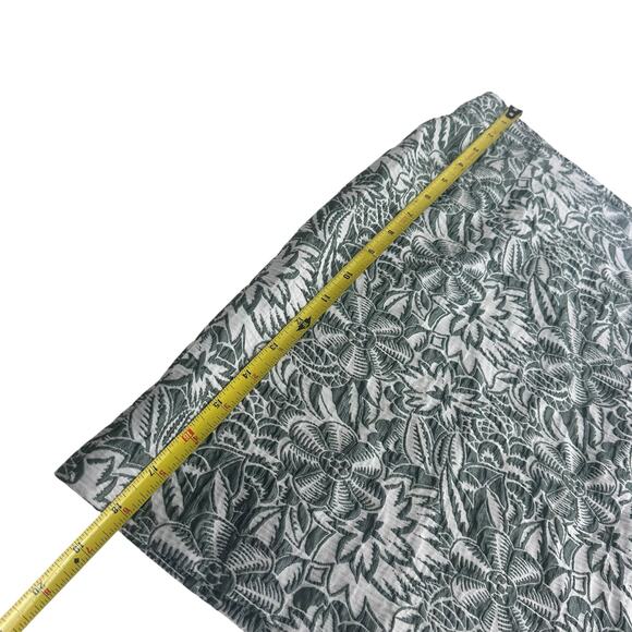 Anna Sui Floral Jacquard Mini Skirt Green A-Line Mod Retro Size 4 - Picture 3 of 6